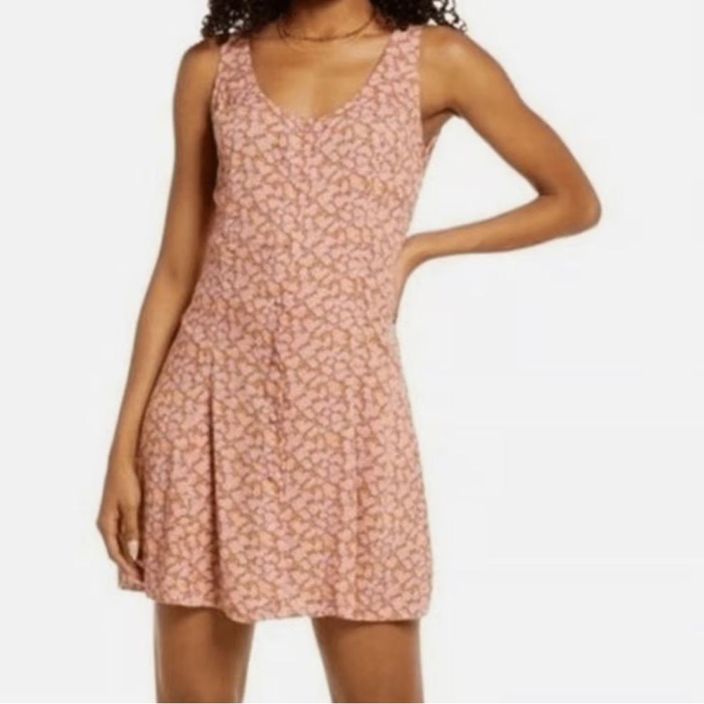 Floral Pink Sleeveless Mini Dress by BP size XXS